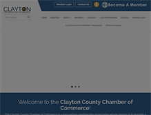 Tablet Screenshot of claytonchamber.org